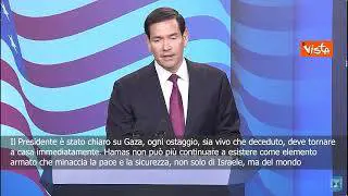 Rubio (USA) a Gerusalemme: Ogni ostaggio deve tornare a casa Hamas non può continuare a esistere