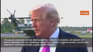 Trump: Sono disposto a imporre sanzioni a Russia, Ue inasprisca le sue
