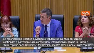 Sanchez: Organizzazioni sportive valutino se sia etico che Israele partecipi a competizioni