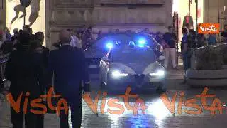 Il Presidente del Consiglio Europeo Sergio Costa arriva a Palazzo Chigi