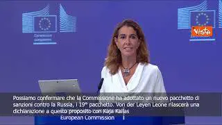 La Commissione Ue annuncia l'adozione del 19esimo pacchetto di sanzioni contro la Russia