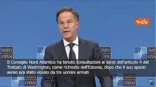 Jet russi in Estonia, Rutte: Consiglio Nato si è consultato su violazione spazio aereo