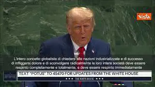 Trump all'Onu: Concetto di globalismo deve essere respinto immediatamente