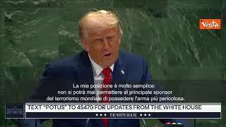 Trump all'Onu: Riconoscere Palestina è ricompensa ad Hamas. Rilasci immediatamente ostaggi
