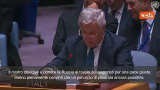 Guerra in Ucraina, Tajani: "L'obiettivo è una pace giusta e duratura"