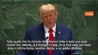 Trump: Dall'Onu ho ricevuto solo una scala mobile rotta e un gobbo che non funziona