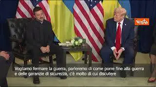 Zelensky: Vogliamo porre fine a guerra, con Trump parleremo anche di garanzie di sicurezza