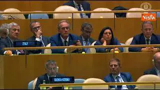 Meloni all'Onu: Pace, dialogo, diplomazia non vincono più