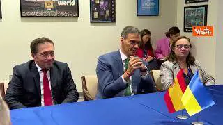 Zelensky incontra il Primo ministro spagnolo Pedro Sanchez all'Onu a New York