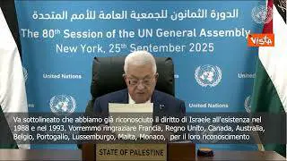 Abu Mazen (Anp): Grazie a chi ha riconosciuto Palestina, esortiamo tutti gli Stati a farlo