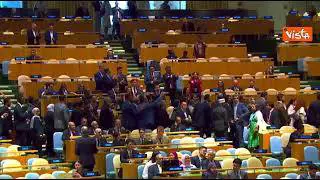 Applausi e fischi per Netanyahu all'Onu. Alcuni delegazioni lasciano aula per protesta