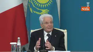Mattarella in Kazakistan: "Siamo preoccupati per il riaffiorare di comportamenti unilaterali"