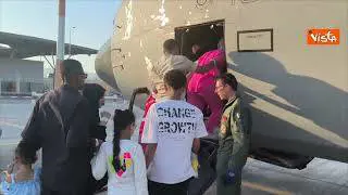 Sette bambini da Gaza arrivati in Italia per ricevere cure