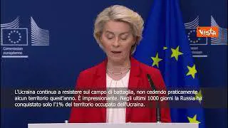 Von der Leyen: Compito dell'Ue è preservare la pace