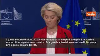 Von der Leyen: L'Ucraina resiste sul campo di battaglia