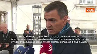 Sanchez: Flotilla non è una minaccia, Israele ne tenga conto