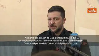 Zelensky: Ho parlato di armi a lungo raggio con Trump, tutto dipende da lui