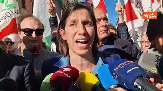 Cortei Gaza, Schlein: Violenze? "Noi siamo in piazza come sempre pacificamente"