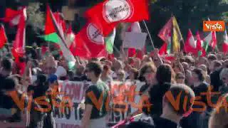 "Intifada, intifada", i cori alla manifestazione pro Gaza a Roma