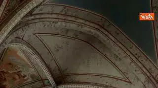 Festa San Francesco, proiettata la vela originale di San Matteo sulla volta della Basilica di Assisi