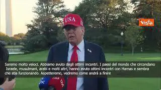 Trump: Accordi con Hamas? Penso che procederanno molto velocemente