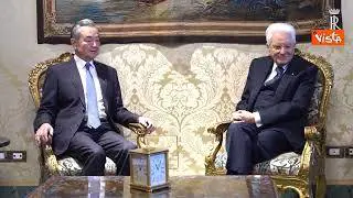 Mattarella riceve Ministro Esteri Cina Wang Yi al Quirinale