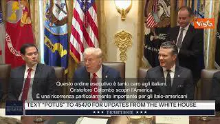 Trump ripristina festa Cristoforo Colombo cancellata da Biden: Amiamo gli italiani