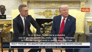 Trump: Difenderei la Finlandia vigorosamente da attacco russo, ma non credo che accadrà