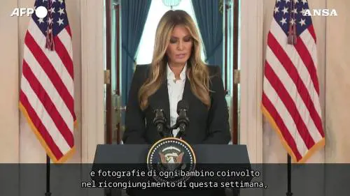Melania Trump: "Collaboro con Putin per riportare a casa i bambini ucraini"
