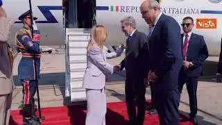 Meloni arrivo in Egitto per firma accordi pace Gaza