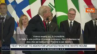 Trump a Meloni: Lo posso dire? È una bellissima donna. E una politica di grande successo