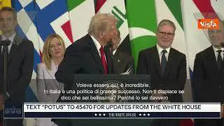 Trump a Meloni: Sei bella. Negli Usa una frase così farebbe finire la mia carriera politica