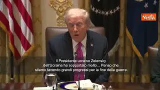 Trump riceve Zelensky: È un onore averlo qui, stiamo facendo grandi progressi