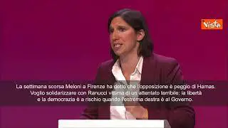 Schlein a Congresso Pse: Democrazia in Italia a rischio da quando governa Meloni
