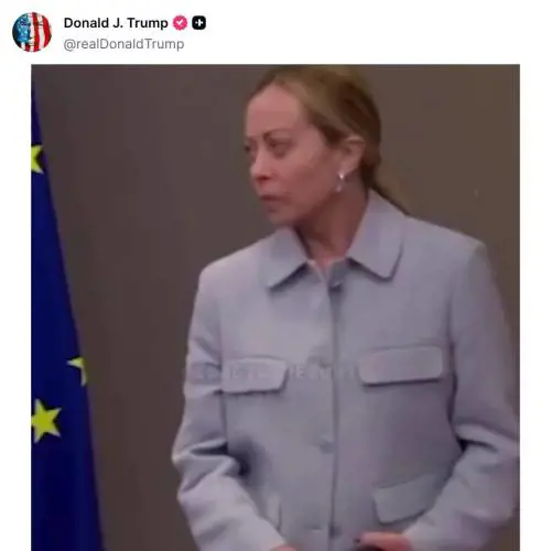 L'omaggio di Trump a Giorgia Meloni