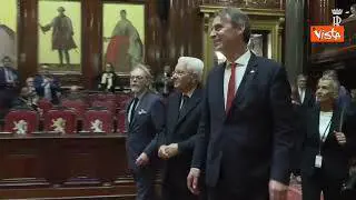 Il Presidente Mattarella visita il Palazzo della Nazione a Bruxelles sede del Parlamento belga