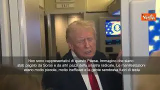 Trump: Manifestanti "No Kings" pagati da Soros. E comunque, io non sono un Re