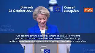 Von der Leyen: Su obiettivi climatici 2040 importante essere flessibili e pragmatici