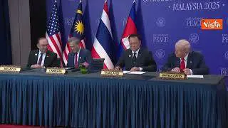 Trump firma un accordo sulle terre rare con il premier della Thailandia Anutin Charnvirakul