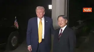 Trump ricevuto dall'Imperatore giapponese Naruhito a Palazzo Imperiale a Tokyo