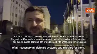 Guerra Ucraina, Zelensky: Arrivati missili Patriot da Germania per rafforzare difesa. Grazie Merz