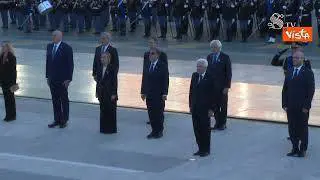 4 Novembre, Mattarella Meloni, La Russa, Fontana a Altare Patria per Giornata Unità Nazionale