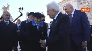 4 Novembre, la foto del reduce Ivo Castellucci che oggi compie 104 anni con il Presidente Mattarella