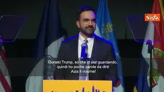 Nuovo sindaco di NY Mamdani a Trump: So che ci stai guardando, ho poche per te, "Alza il volume"