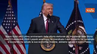 Trump festeggia un anno dall'elezione: Abbiamo salvato il Paese