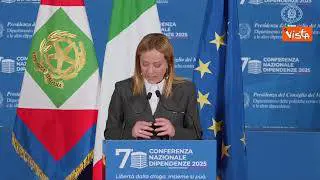 Meloni: Nessuno lasciato solo contro la droga