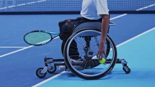 Esibizione di tennis wheelchair