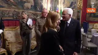 Mattarella alla riunione del Consiglio Supremo di Difesa con Meloni e i Ministri