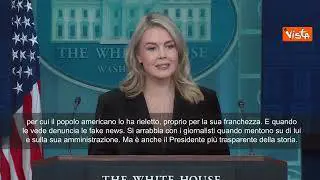 Portavoce Casa Bianca: Giornalista chiamata Piggy? Stampa dovrebbe apprezzare franchezza Trump