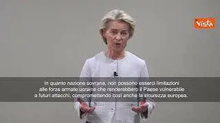 Von der Leyen: Garantire ruolo centrale dell'Ue per pace in Ucraina